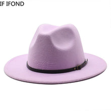 Load image into Gallery viewer, Multicolor Wool Jazz Fedora Hats
