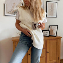 Load image into Gallery viewer, V-neck Knitted Sleeveless Vest