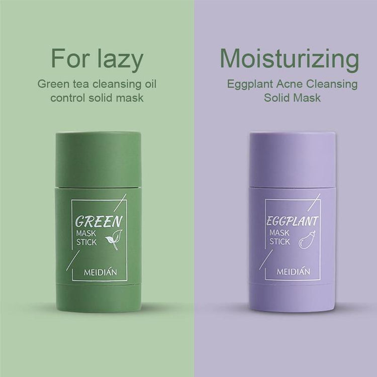 Green Tea Cleansing Clay Stick Mask Acne Cleansing Beauty Skin Green Tea Moisturizing Hydrating Whitening Care Face - foxberryparkproducts