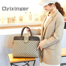 Load image into Gallery viewer, Classy Women's Leather  Laptop Briefcase - foxberryparkproducts