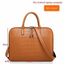 Load image into Gallery viewer, Classy Women's Leather  Laptop Briefcase - foxberryparkproducts