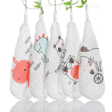 Load image into Gallery viewer, 5pcs/lot Baby Towel 6 Layers Muslin Newborn Baby Soft Handkerchief - foxberryparkproducts