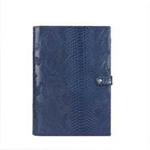 Load image into Gallery viewer, Monogrammed Note Pad Document Bag Embossed Python Pattern - foxberryparkproducts