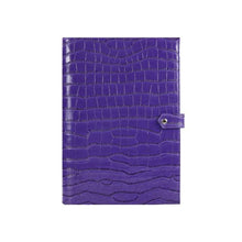 Load image into Gallery viewer, Monogrammed Note Pad Document Bag Embossed Python Pattern - foxberryparkproducts