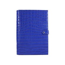 Load image into Gallery viewer, Monogrammed Note Pad Document Bag Embossed Python Pattern - foxberryparkproducts
