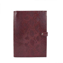 Load image into Gallery viewer, Monogrammed Note Pad Document Bag Embossed Python Pattern - foxberryparkproducts