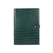 Load image into Gallery viewer, Monogrammed Note Pad Document Bag Embossed Python Pattern - foxberryparkproducts