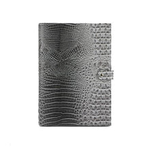 Load image into Gallery viewer, Monogrammed Note Pad Document Bag Embossed Python Pattern - foxberryparkproducts