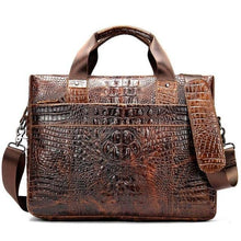 Load image into Gallery viewer, WESTAL Men Genuine Leather Laptop Briefcase - foxberryparkproducts