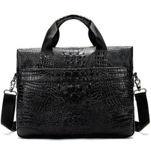 Load image into Gallery viewer, WESTAL Men Genuine Leather Laptop Briefcase - foxberryparkproducts