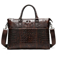 Load image into Gallery viewer, WESTAL Men Genuine Leather Laptop Briefcase - foxberryparkproducts