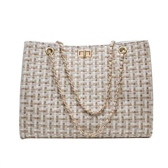 Gifts for Her Handbag Famous Brand Luxury Quality Large Capacity Crossbody Canvas Knitting ID A212 - 2102 - foxberryparkproducts