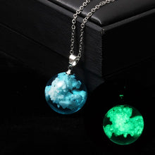 Load image into Gallery viewer, Chic Transparent Resin Rould Ball Moon Pendant Necklace - foxberryparkproducts