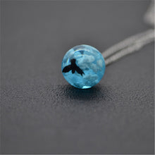 Load image into Gallery viewer, Chic Transparent Resin Rould Ball Moon Pendant Necklace - foxberryparkproducts