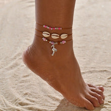 Load image into Gallery viewer, Anklet-Bracelets Bohemian Shell Heart Summer Tortoise Barefoot Girls  ID A114 - 1138 - foxberryparkproducts