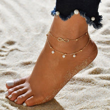 Load image into Gallery viewer, Anklet-Bracelets Bohemian Shell Heart Summer Tortoise Barefoot Girls  ID A114 - 1138 - foxberryparkproducts