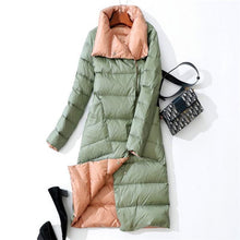Load image into Gallery viewer, 2020 Women Winter Coat Stand Collar White Duck Down - foxberryparkproducts