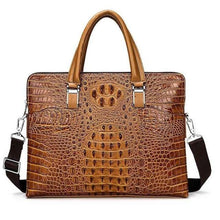 Load image into Gallery viewer, Luxury brand crocodile pattern  cowhide blue laptop - foxberryparkproducts
