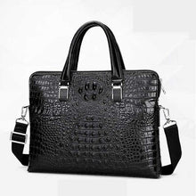 Load image into Gallery viewer, Luxury brand crocodile pattern  cowhide blue laptop - foxberryparkproducts