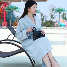 Load image into Gallery viewer, Men Women 100% Cotton Terry Bathrobe - foxberryparkproducts