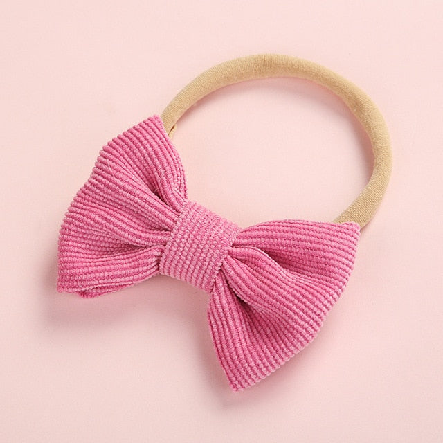 Hairband Newborn Kids Toddler Hair Accessories Spring Summer nylon corduroy - foxberryparkproducts
