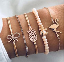 Load image into Gallery viewer, Bracelet Set  New Bohemian Black Rope Chain     ID A114 - 1110 - foxberryparkproducts