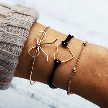 Load image into Gallery viewer, Bracelet Set  New Bohemian Black Rope Chain     ID A114 - 1110 - foxberryparkproducts