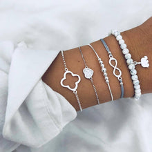 Load image into Gallery viewer, Bracelet Set  New Bohemian Black Rope Chain     ID A114 - 1110 - foxberryparkproducts