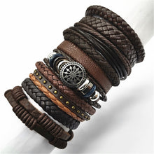 Load image into Gallery viewer, Bracelets 10pcs/set Black Wrap Woven Handmade  Men or Women  ID  A112 - 1105 - foxberryparkproducts