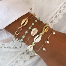 Load image into Gallery viewer, 31 Styles Boho Mixed Leaves Letter Map Geometric Crystal Infinity  Pentagram Shell Multi-layer Chain Bracelet Women Wholesale - foxberryparkproducts