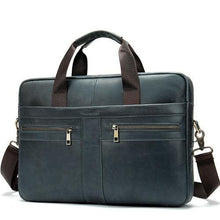 Load image into Gallery viewer, WESTAL Bag men's Genuine Leather laptop Briefcase - foxberryparkproducts