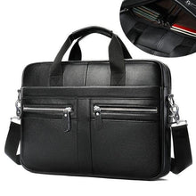 Load image into Gallery viewer, WESTAL Bag men's Genuine Leather laptop Briefcase - foxberryparkproducts