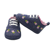 Load image into Gallery viewer, Baby Girl Shoes White Lace Floral Embroidered Soft Shoes - foxberryparkproducts