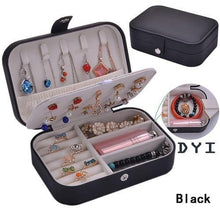 Load image into Gallery viewer, Korean Style Jewelry Box Protable Leather - foxberryparkproducts