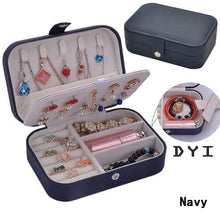 Load image into Gallery viewer, Korean Style Jewelry Box Protable Leather - foxberryparkproducts