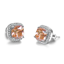 Load image into Gallery viewer, Luxury Female Yellow Pink Stone Earrings - foxberryparkproducts