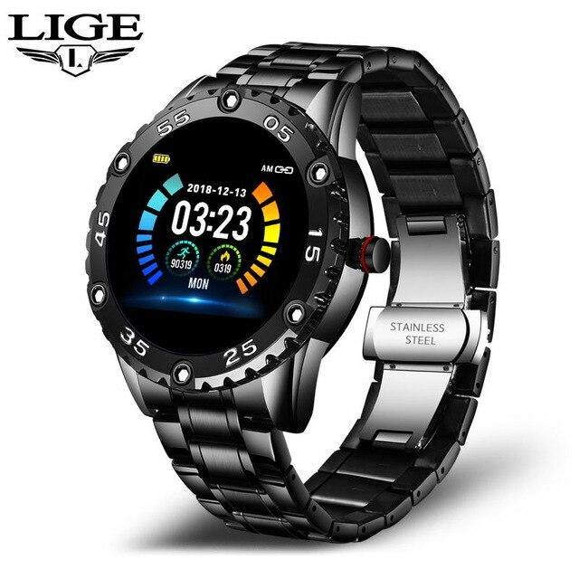 LIGE 2020 New Smart watch men heart Blood pressure r Waterproof - foxberryparkproducts