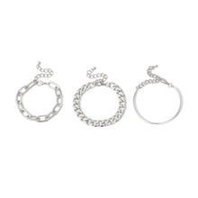 Load image into Gallery viewer, Bracelets PuRui 4pcs Punk Curb Cuban Chain Set     ID A115-1109 - foxberryparkproducts