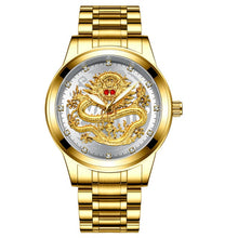 Load image into Gallery viewer, New Golden Mens Watches Top Brand Luxury Chinese Dragon - foxberryparkproducts