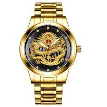 Load image into Gallery viewer, New Golden Mens Watches Top Brand Luxury Chinese Dragon - foxberryparkproducts