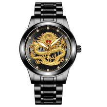 Load image into Gallery viewer, New Golden Mens Watches Top Brand Luxury Chinese Dragon - foxberryparkproducts