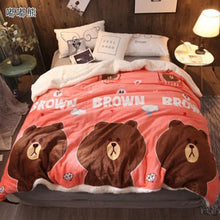 Load image into Gallery viewer, YOMDID Winter Wool Blanket Ferret Cashmere Blanket - foxberryparkproducts