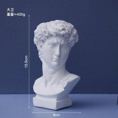 European Bust Character Figure Flower Pot Resin - foxberryparkproducts