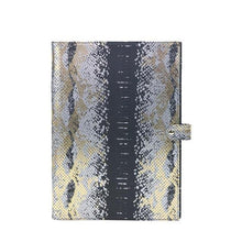 Load image into Gallery viewer, Monogrammed Note Pad Document Bag Embossed Python Pattern - foxberryparkproducts
