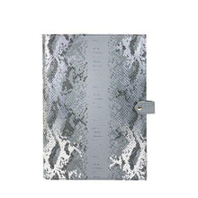 Load image into Gallery viewer, Monogrammed Note Pad Document Bag Embossed Python Pattern - foxberryparkproducts