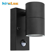 Load image into Gallery viewer, PIR Motion Sensor Outdoor LED Wall Light Waterproof Stainless Steel - foxberryparkproducts