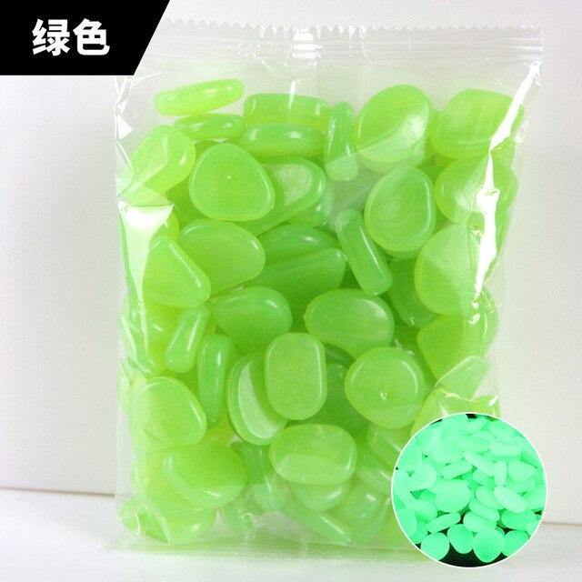 100/PCS Garden Pebbles Garden Decor Luminous Stones - foxberryparkproducts