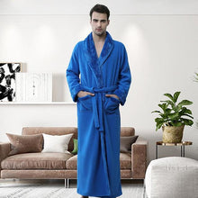 Load image into Gallery viewer, Women Men Winter Plus Size Flannel Robe Extra Long Hooded - foxberryparkproducts
