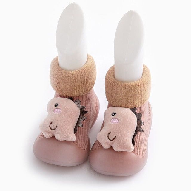 Cute baby sock shoes for winter thick cotton animal styles - foxberryparkproducts