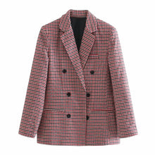 Load image into Gallery viewer, Fashion Autumn Women Plaid Blazers and Jackets - foxberryparkproducts